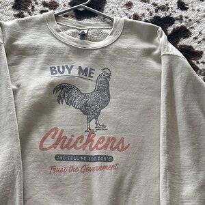 Graphic Sweatshirt with Rooster Print
